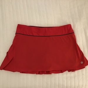 Red Lululemon Skirt